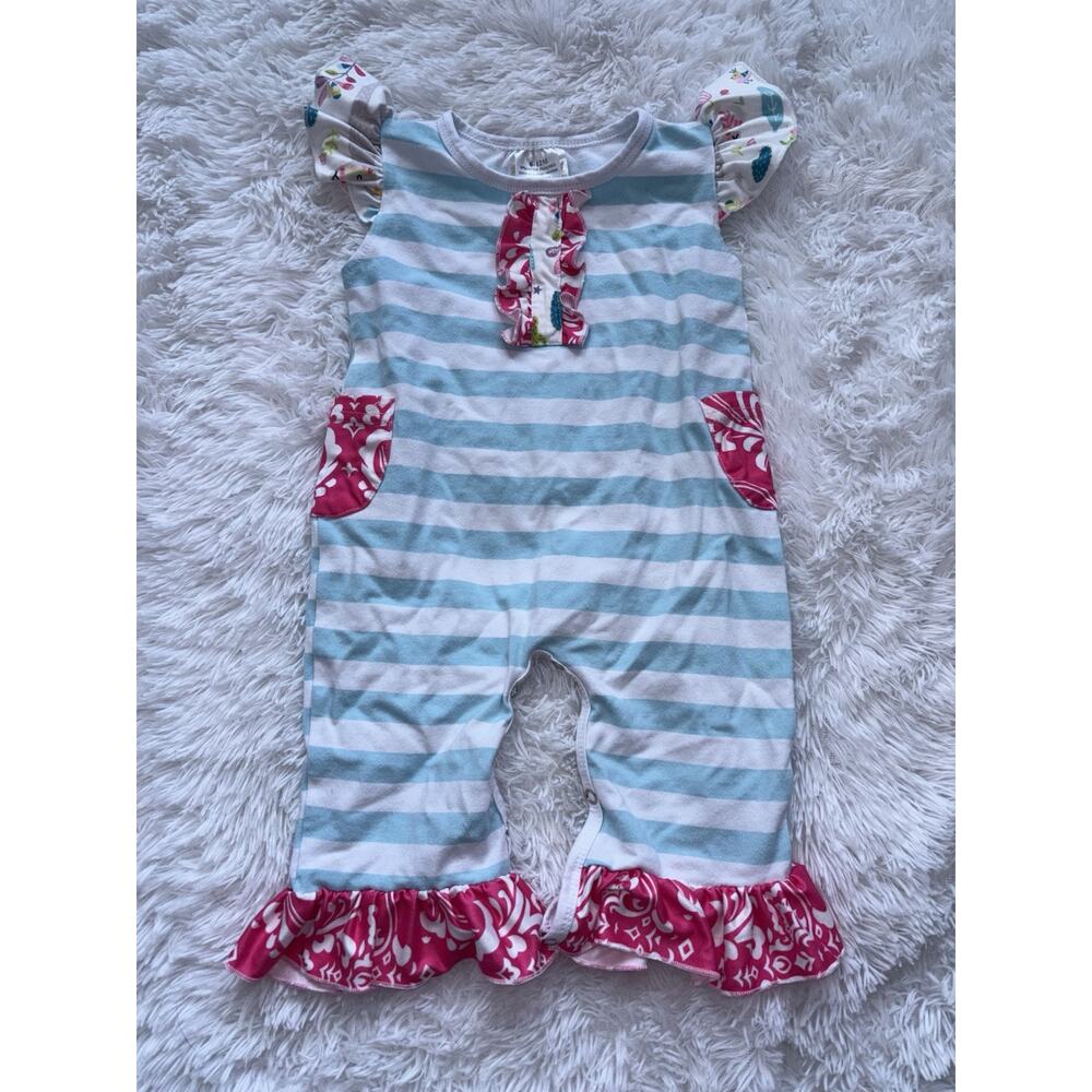 Honeydew Girls Sz. 6/12 Mo. One Piece Romper. Adorable, Soft
